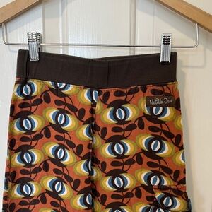 Matilda Jane Retro Floral Corduroy Pants in Brown, Green and Blue